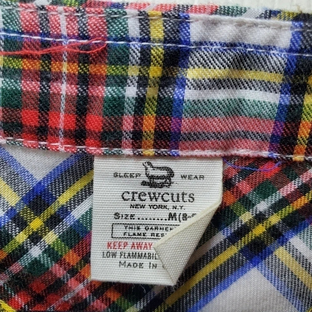 Crewcuts Girl’s Flannel Nightgown in Snowy Stewart Tartan Sz M